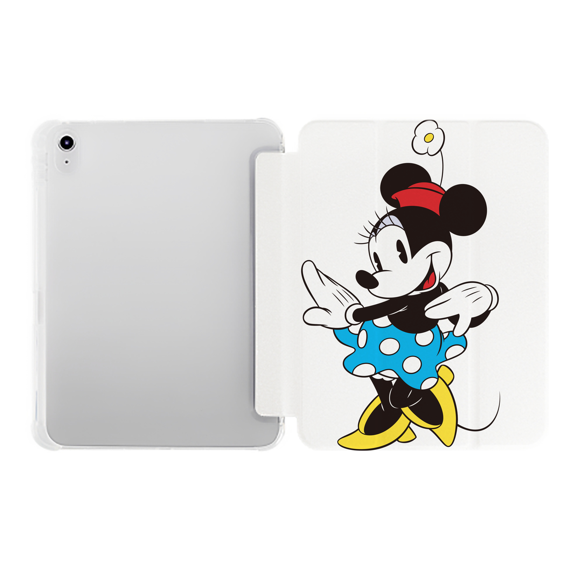 （画像用） ミッキーマウス Mickey Mouse IPad ケース ペン収納付き 三つ折りスタンド PUレザー×シリコン 対応機種9.5/10.5/10.9インチ